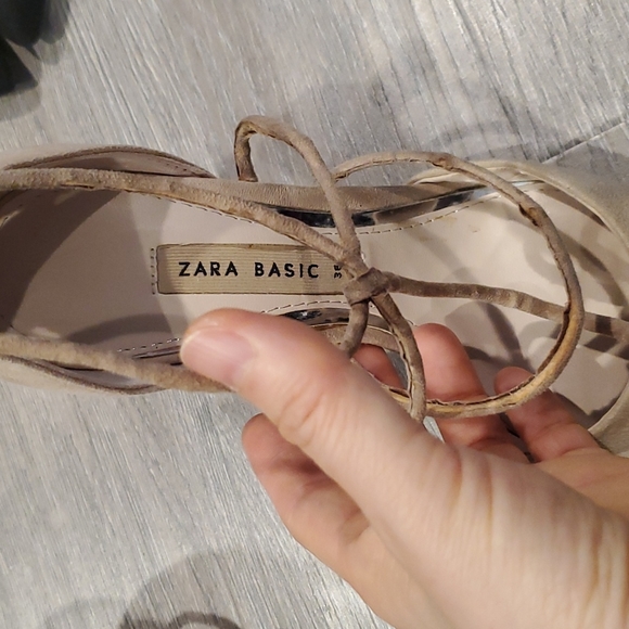 Zara nude heels size 6 - Picture 3 of 4